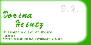 dorina heintz business card